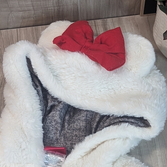 Disney Minnie Mouse Faux Fur Vest Little Girl Size 4 & Mouse Ears - Picture 12 of 16